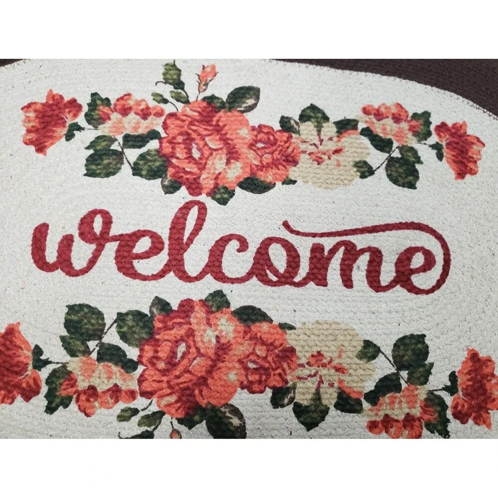 Large Oval Braided Runner Floor Rug (21
